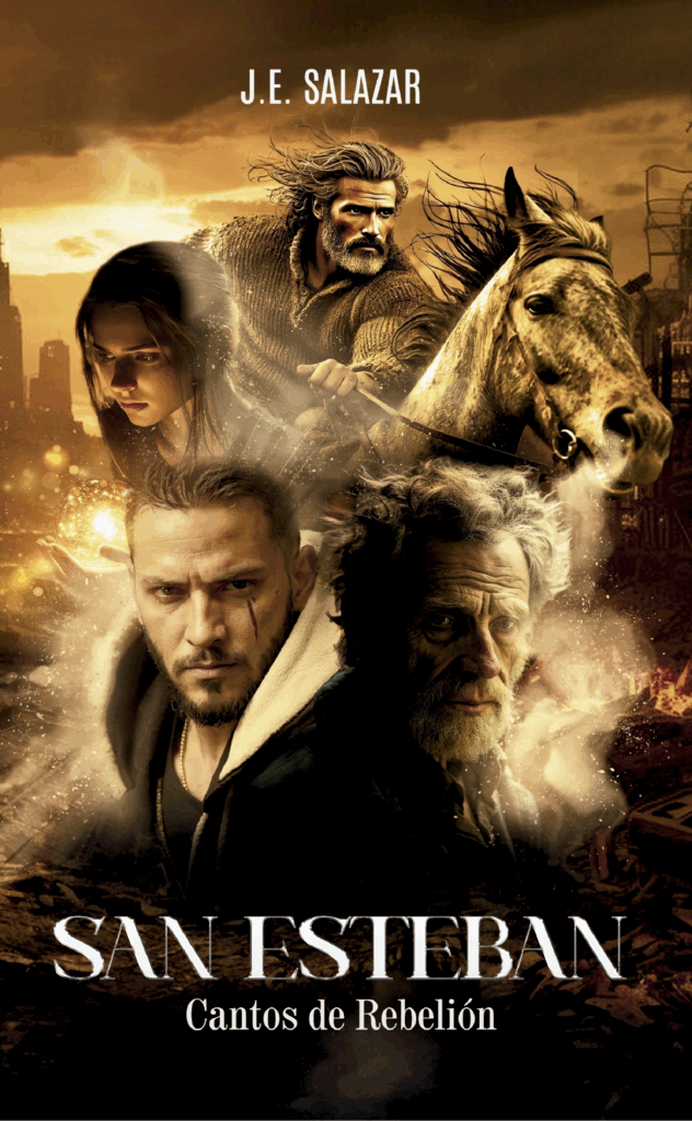 Portada de "San Esteban", novela distópica política de J.E Salazar